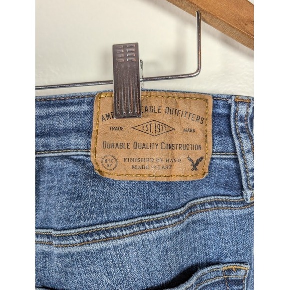 American Eagle Original bootcut Jeans 34x29 Extreme Flex Medium Wash Straight - Picture 4 of 9
